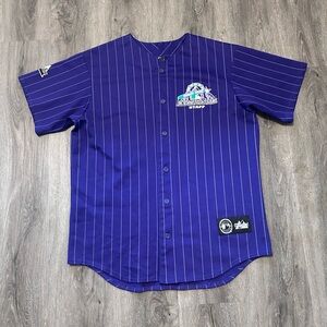 Vintage 90s 1998 Colorado Rockies Staff Baseball Jersey All Star Game Sz Large